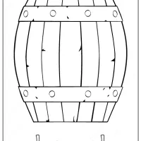 Free Printable Barrel Outline Coloring Page 19 barrel outline coloring page