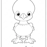 eaglet outline coloring pages