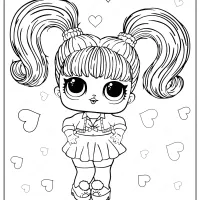 lol surprise oops baby coloring page