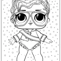 lol surprise shimone queen coloring page