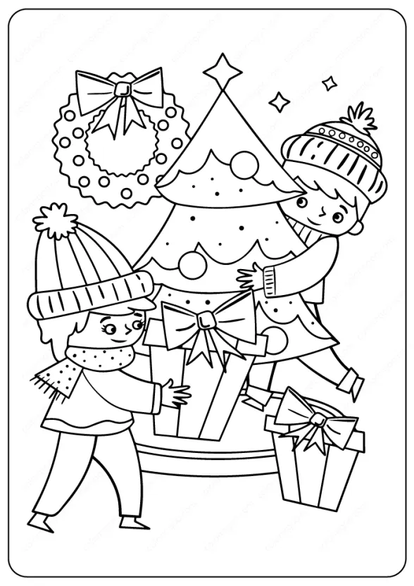 Printable Merry Christmas Coloring Pages 1 merry christmas coloring pages 02