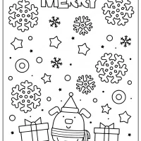 Printable Merry Christmas Coloring Page 73 merry christmas coloring pages 06