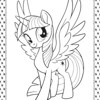 my little pony twilight sparkle coloring pages 1