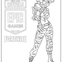 printable fortnite bear skin coloring page