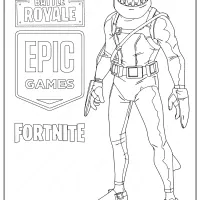 printable fortnite chomp senior skin coloring page