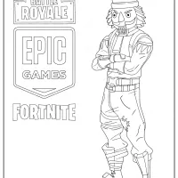 printable fortnite crackshot skin coloring page