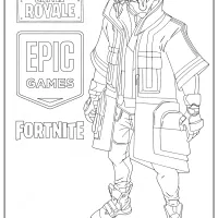 printable fortnite drift skin coloring page