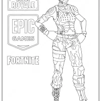 printable fortnite elite agent skin coloring page