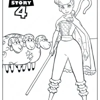 Free Printable Toy Story 4 Bo Peep PDF Coloring Pages 29 toy story 4 bo peep coloring pages 05