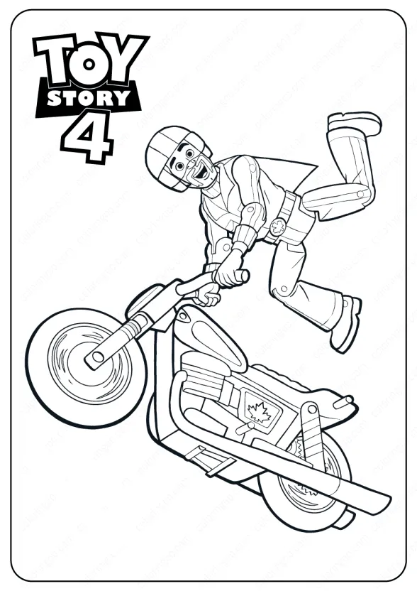 Free Printable Toy Story 4 Duke Caboom PDF Coloring Pages 1 toy story 4 duke caboom coloring pages 03