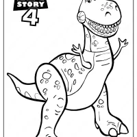 Free Printable Toy Story Rex PDF Coloring Pages 27 toy story 4 rex coloring pages 07