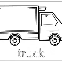 Free Printable Truck Outline Coloring Page 51 truck outline coloring page 1
