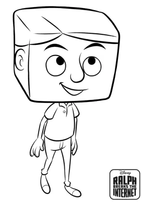 Disney Man Net User Coloring Page