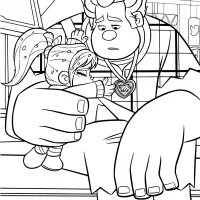 Vanellope and Upset Ralph Coloring Pages