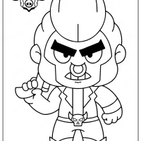 brawl stars bull printable coloring pages