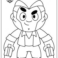 brawl stars colt printable coloring pages