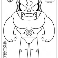 brawl stars el primo printable coloring pages