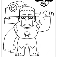 brawl stars frank printable coloring pages