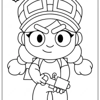 brawl stars jessie printable coloring pages