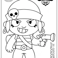 brawl stars penny printable coloring pages