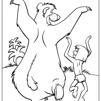 Disney Jungle Book Baloo and Mowgli Coloring Pages 18 Disney Jungle Book Baloo and Mowgli Coloring Pages