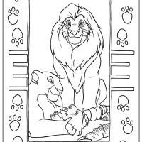 disney the lion king family coloring pages