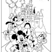 minnie mickey mouse coloring pages
