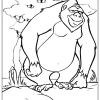 Printable Animals Gorilla Coloring Pages 44 printable animals gorilla coloring pages