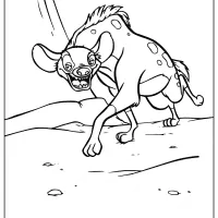 Printable Animals Hyena PDF Coloring Pages 45 printable animals hyena pdf coloring pages