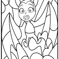 printable disney bat vampirina coloring pages