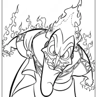 printable disney evil hades coloring pages