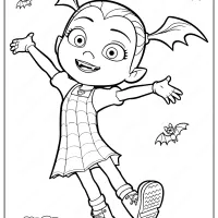 printable disney junior vampirina coloring pages