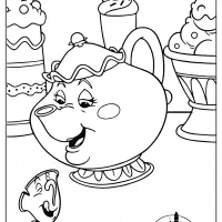 Printable Disney Mrs Potts and Chip Coloring Pages 12 printable disney mrs potts and chip coloring pages