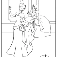 Printable Disney Tiana and Charlotte Coloring Pages 16 printable disney tiana and charlotte coloring pages