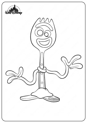 Printable Disney Toy Story Forky Coloring Pages