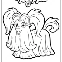printable disney vampirina wolfie coloring pages