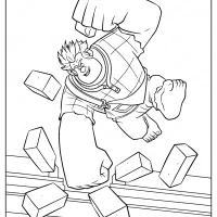 printable disney wreck it ralph coloring pages