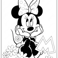 printable minnie mouse coloring pages