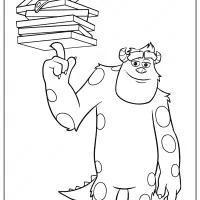 printable monsters university sulley coloring pages