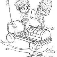 taffyta and vanellope coloring page e1580586966652