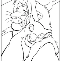 the lion king simba and nala coloring pages
