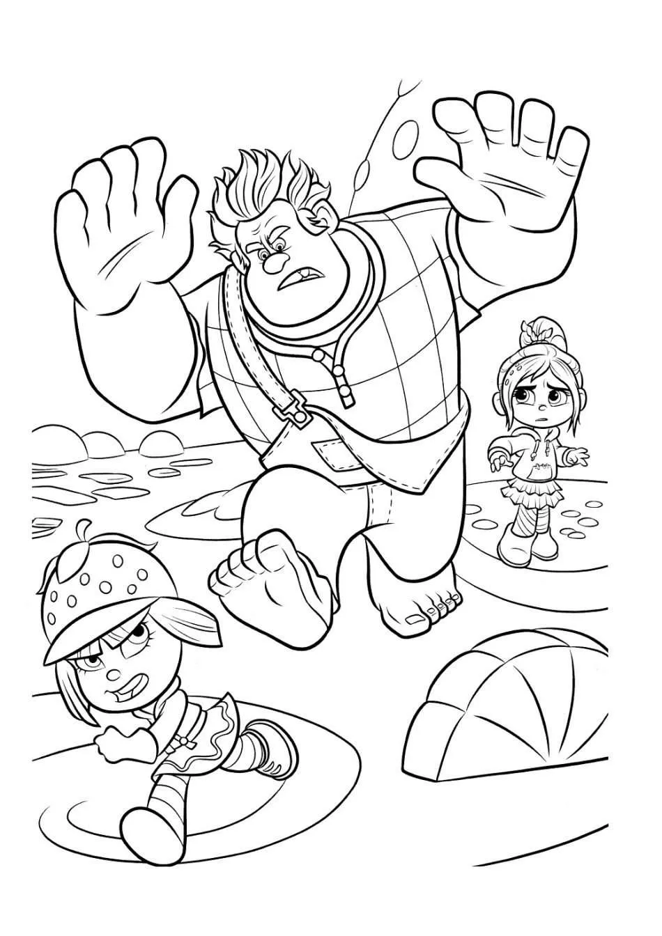 Disney Ralph Vanelope and Taffyta Coloring Book 2 vanellope and ralph e1580588136336