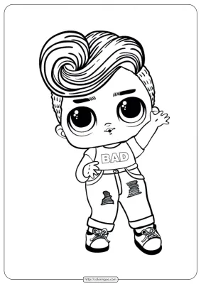 Lol Surprise Bhaddie Boy Coloring Pages