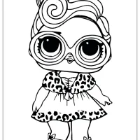Free Printable Lol Doll Dollface coloring pages
