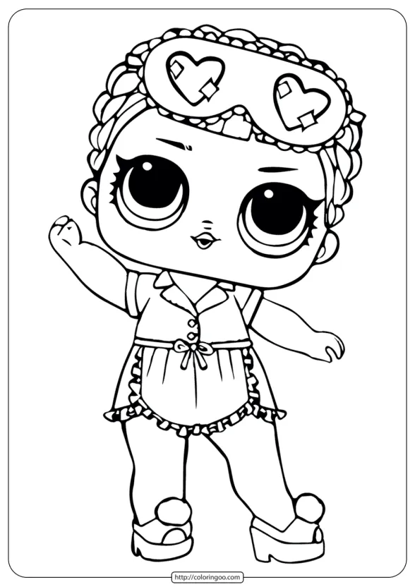 LOL Surprise Sleeping B B Coloring Images 1 LOL Surprise Coloring Images Sleeping B B