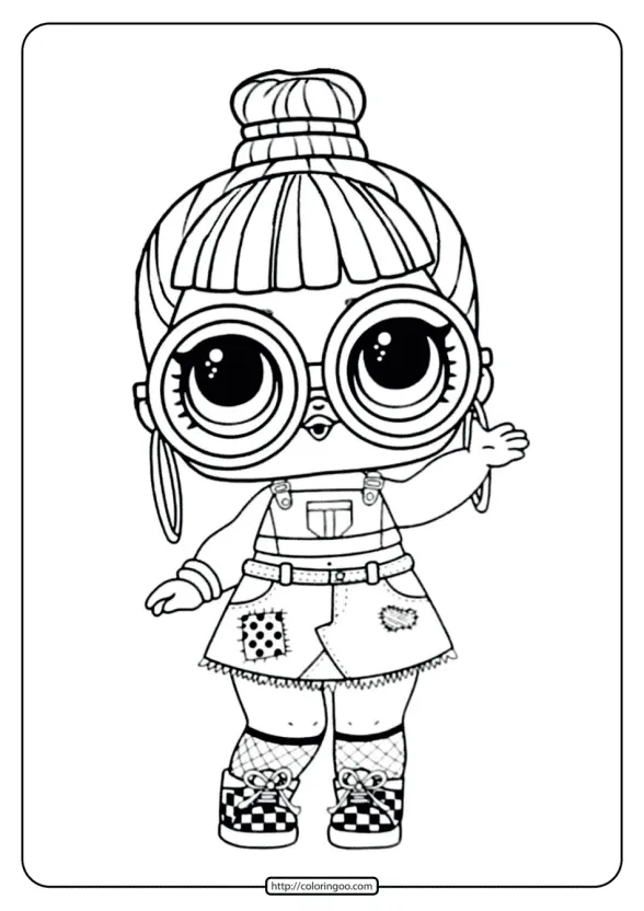 LOL Surprise Coloring Page Block Party BB 1 LOL Surprise Coloring Page Block Party BB
