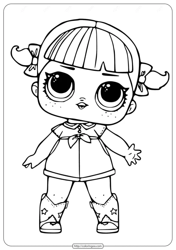 LOL Surprise Doll Coloring Pages Cherry 1 LOL Surprise Doll Coloring Pages Cherry