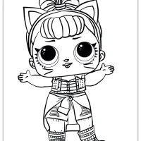 LOL Surprise Doll Coloring Pages Troublemaker