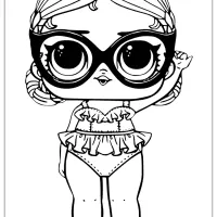 LOL Surprise Doll Coloring Pages Vacay Babay