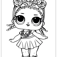 LOL Surprise Doll Coloring Sheets Coconut